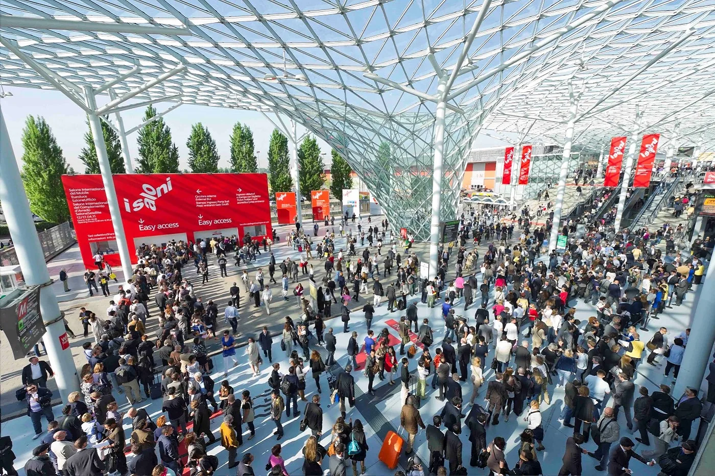 Visitatori ai padiglioni di Fiera Milano Rho